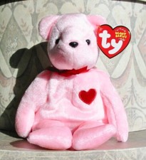 Ty Beanie Baby SMOOCH-e the Bear Mint with Mint Tags Valentine's Day