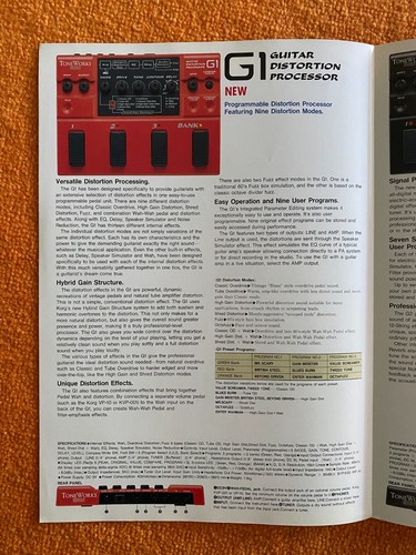 KORG Toneworks - G1-G2-G3-G4 Prozessoren - 1994 6pg Prospekt + 3 Produktblätter - NEUWERTIG! - Bild 5 von 10