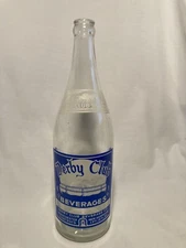 1948 Derby Club Beverage Manchester, NH., Vintage picture clear ACL soda bottle