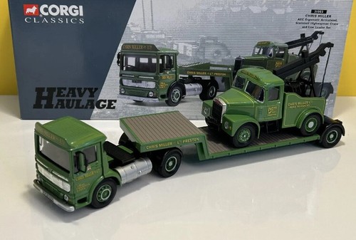 CORGI CLASSICS 31003 CHRIS MILLER AEC ARTIC, SCAMMELL CRANE & LOW LOADER 1.50