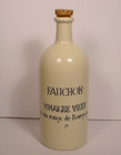 Vntg Fauchon French Stoneware Vinegar Bottle Vinaigre Vieux de Vin Rouge 10 3/4"