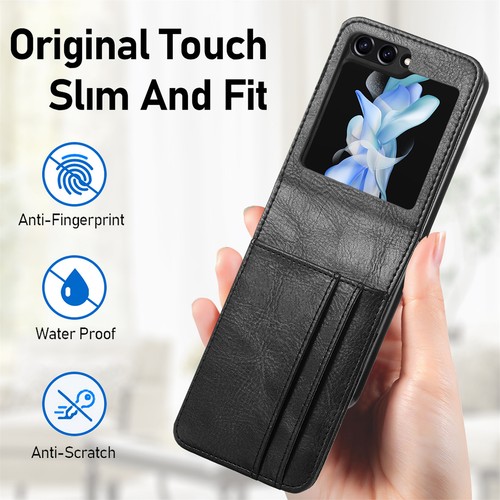 Funda de cuero para móvil Samsung Galaxy Z Flip5/4/3/2/1 5G - Imagen 23 de 50