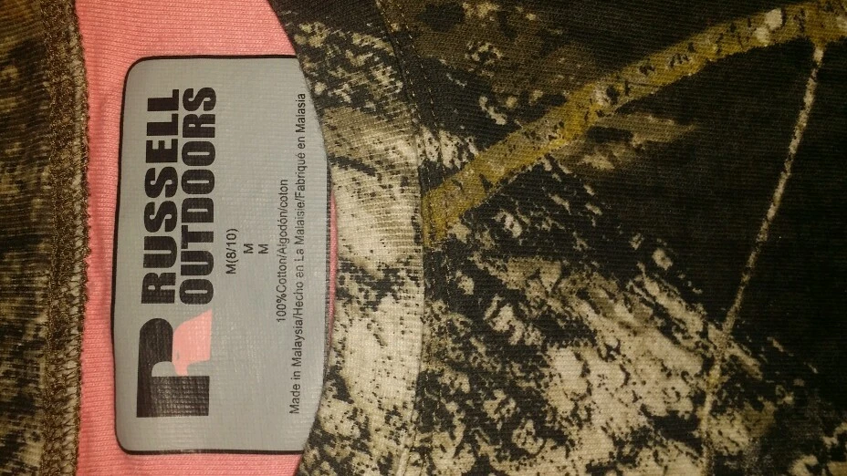 Women's Mossy Oak Breakup Camo short Sleeve Shirt medium - Image 2 of 2