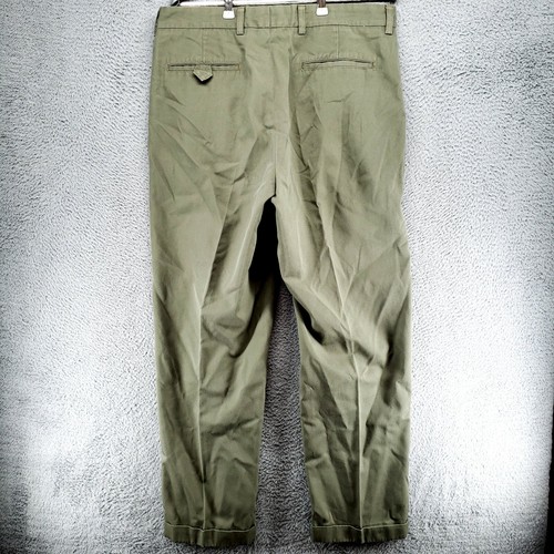 John Nordstrom Hose Herren 35x30 grün Plissee Bündchen Smart Care schmutzabweisend - Bild 9 von 20