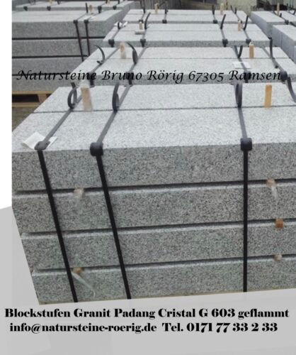 Treppen Trittstufen Stellstufe Granit Marmor poliert Setzstufe komplett Stufe - Bild 4 von 22