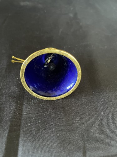 VINTAGE ENAMEL BRASS CLOISONNÉ BELL Collectible - Picture 4 of 5