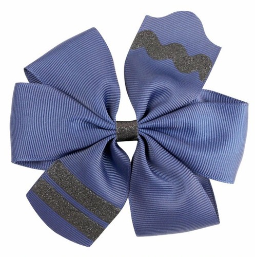 NEW Back to School Crayon Girls 4.5-inch Hair Bow Clip - Picture 4 of 6