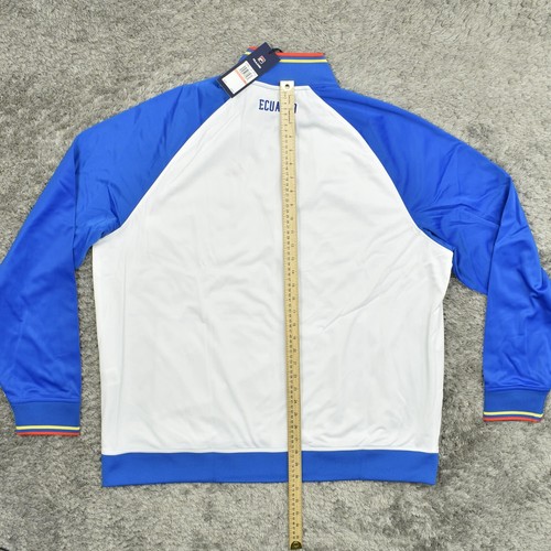 FILA Ecuador Track Jacket Men's Size 3XL Big and Tall Blue Yellow Soccer Sporty - Picture 4 of 8