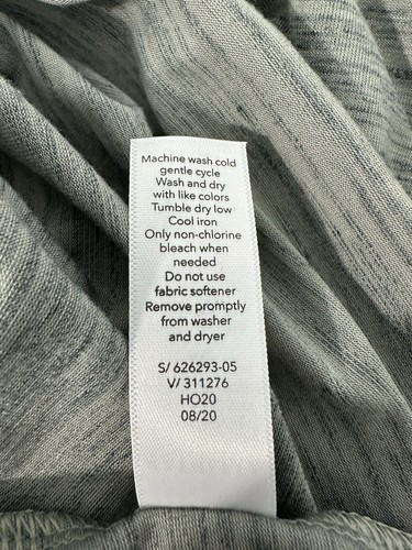 Athleta Essence Flow Printed Top Womens XL Sage Spacedye Scoop Neck Long Sleeve - Picture 7 of 9