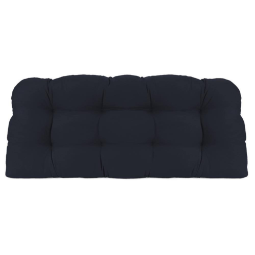 44 In. L X 18 In. W X 4 In. T Outdoor Rectangular Wicker Settee Bench Cushion in - Picture 4 of 12