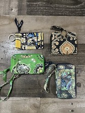 Lot Of 4 Vera Bradley Wallets Various Patterns - 1 Is New