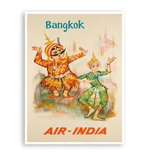 Thailand Bangkok Art Travel Poster Wall Decor Print 12x16" XR2911