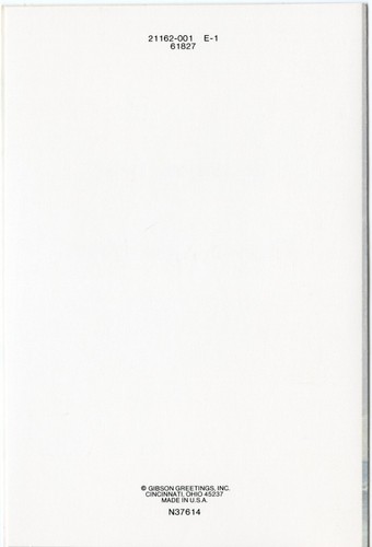 LOT OF 7 Vintage GIBSON NEW YEAR THANKS Cards + Envelopes, Poinsettia Window - Picture 3 of 5