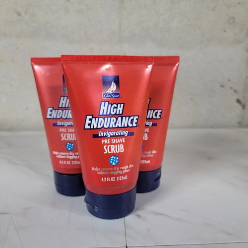 3 NOS New VTG Old Spice High Endurance Invigorating Pre Shave Scrub 4.2 - Picture 2 of 4