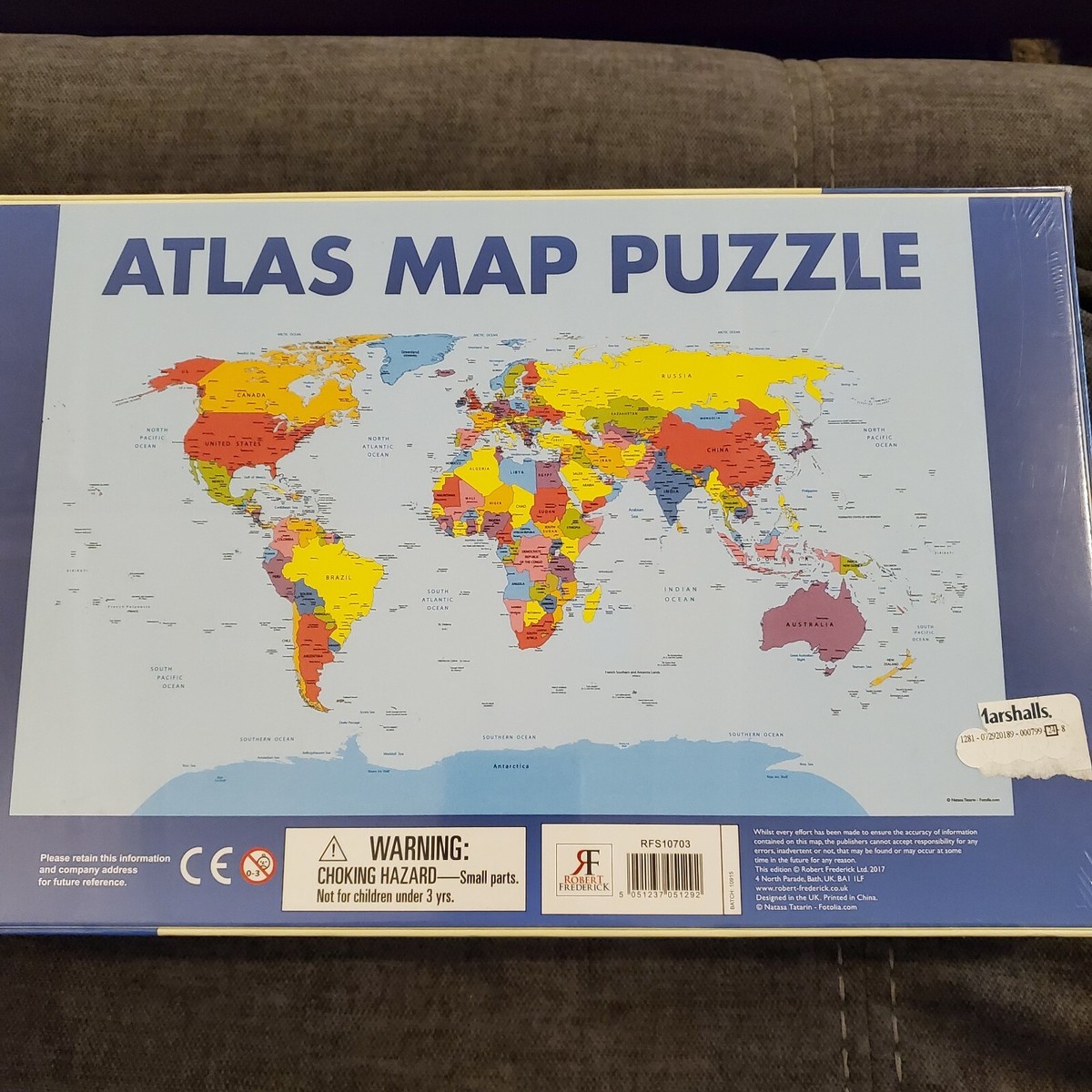 Atlas Map Jigsaw Puzzle 1000 Pieces World Map Puzzle New