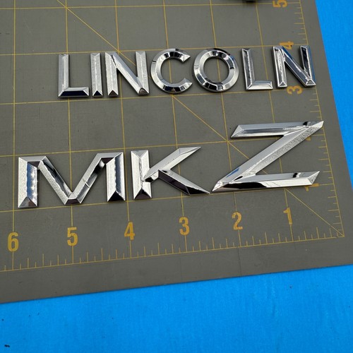 2006-2012 Lincoln MkZ Mk Z OEM Factory Chrome Rear Trunk Deck Lid Emblem Set - Picture 2 of 6