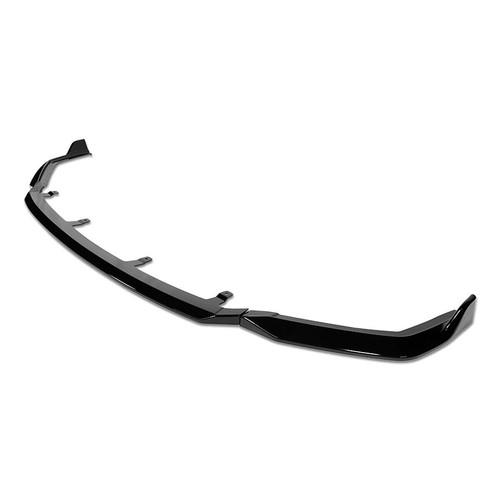 [3PCS] FOR 21-25 2022 LEXUS IS350 F-SPORT V-STYLE GLOSSY BLACK FRONT BUMPER LIP - Picture 2 of 9