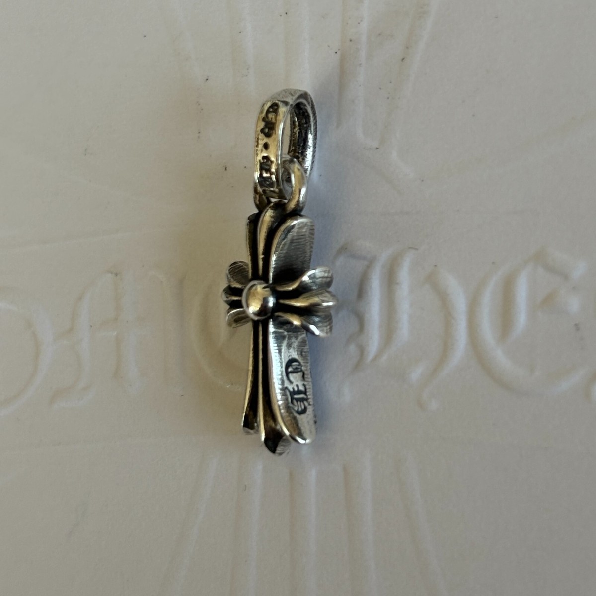 100% Authentic Chrome Hearts Baby Fat Cross Charm | eBay
