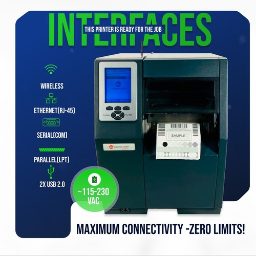 Best Condition✅Datamax H-4212X Industrial Thermal Barcode Label Printer WiFi USB - Picture 4 of 19