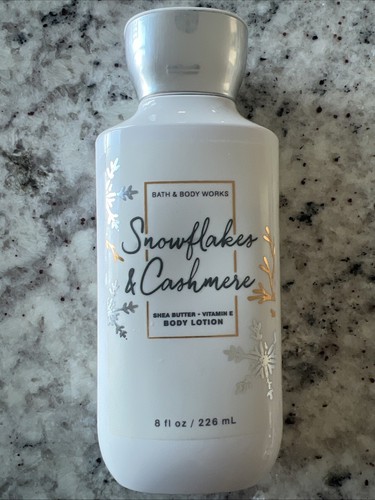 Bath and Body Works Snowflakes & Cashmere Body Lotion 8 oz 3/4 Full