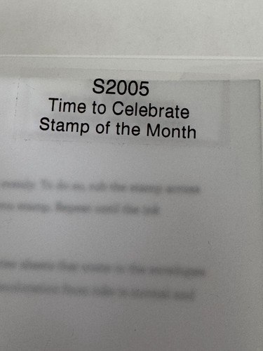 CTMH Acrylic Stamps Set Time to Celebrate My Acrylix Tiny Words Sentiments Day - Picture 3 of 7