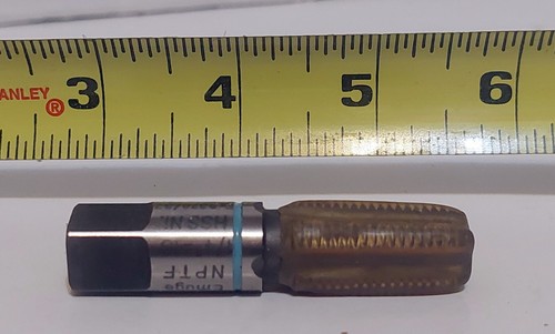 EMUGE-Deutschland 1/4" - 18 NPTF HSS Ni 4 Flötenrohr zum Klopfen von Edelstahl - Bild 2 von 7