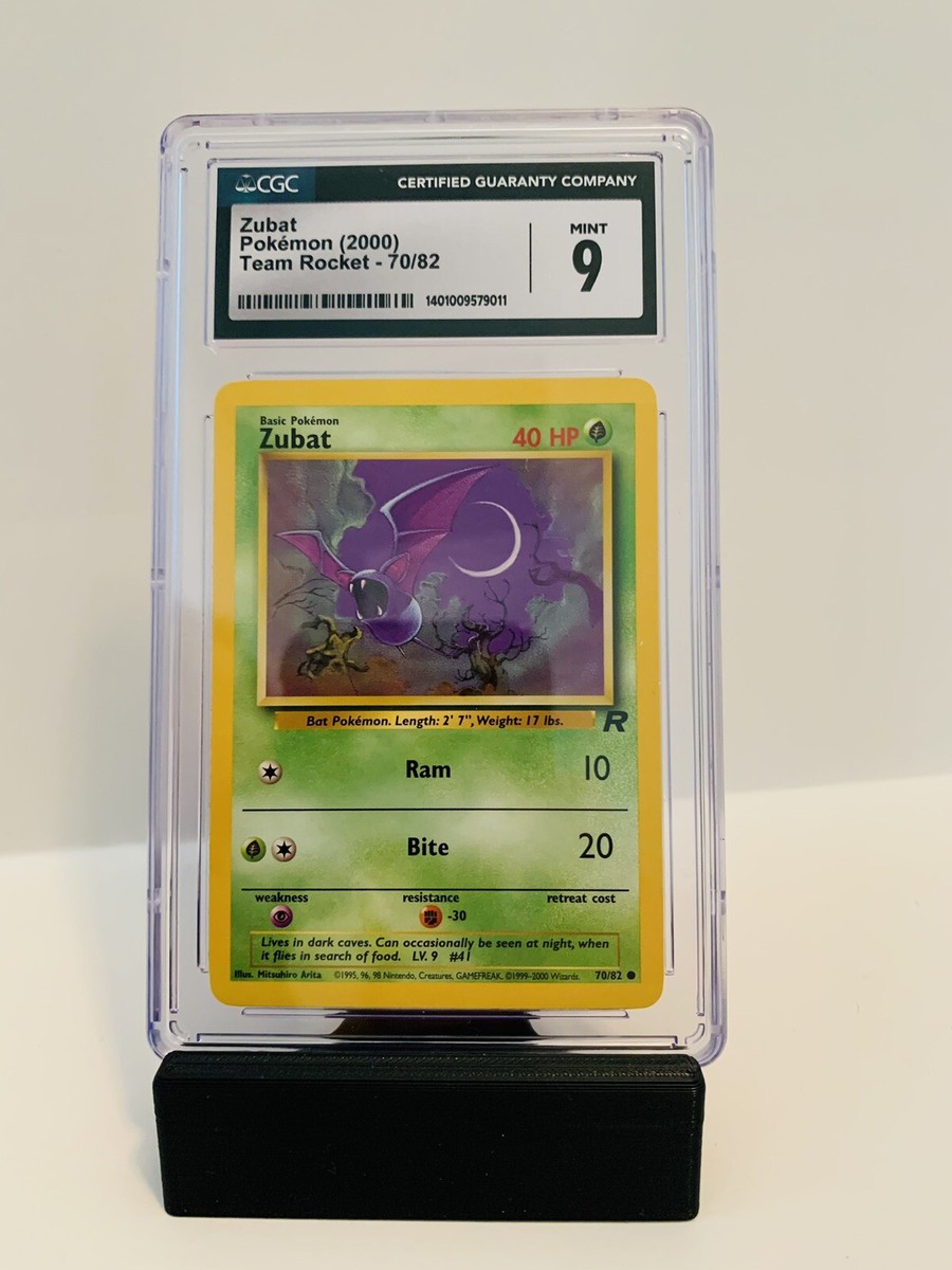 CGC 9 Mint Zubat Pokemon (2000) Team Rocket- 70/82 | eBay
