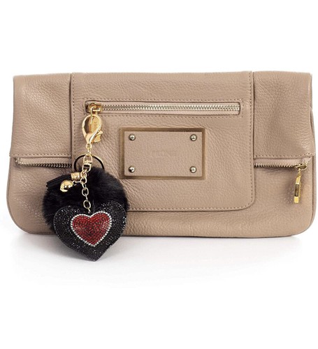 Cute Keychain Faux Fur Pompom with Crystal Heart - Fluffy Fur Ball Keychain. - Picture 10 of 18