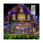 Christmas Outdoor Star String Lights 23FT 860 LED Waterproof Waterfall Tree L...
