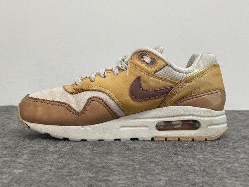 Nike Air Max 1 Light Bone Curry Brown Sneakers Grade School Size 2.5Y FZ5530-020 - Picture 5 of 11