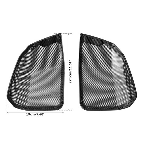 Fit For Harley CVO Road Glide 2023-2025 Audio Saddlebag Speaker Lid Grilles - Picture 4 of 10