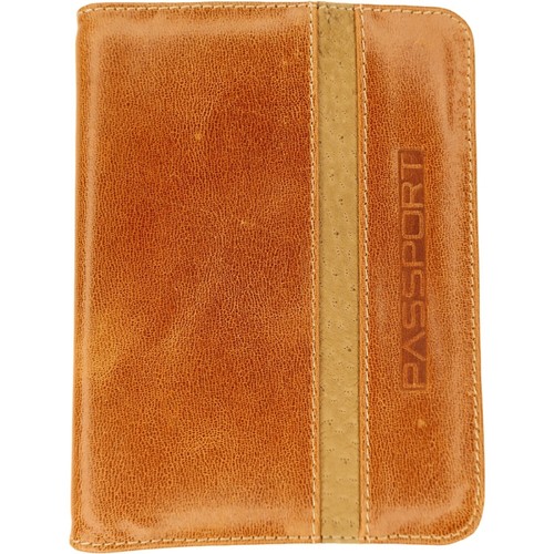 T. Marcus Modern PASSPORT WALLET Case RFID Shield Veg Tanned Leather Peccary - Bild 1 von 8