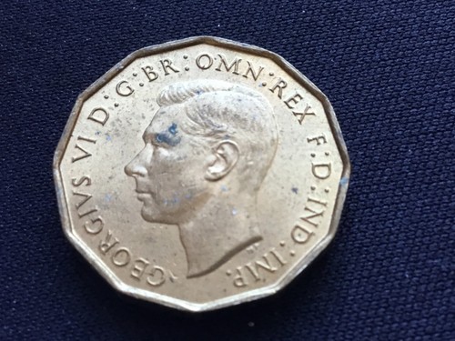 1937 George VI British Threepenny 3d - Bild 2 von 2