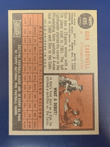 Tarjetas de béisbol Topps 1962 completa tu conjunto que elijas #447-522 - Imagen 99 de 155