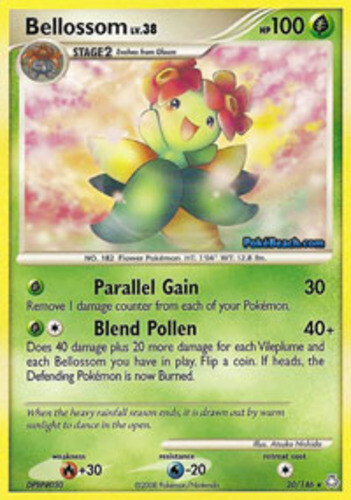 Bellossom - 20/146 - Rare LP, English Pokemon Legends Awakened