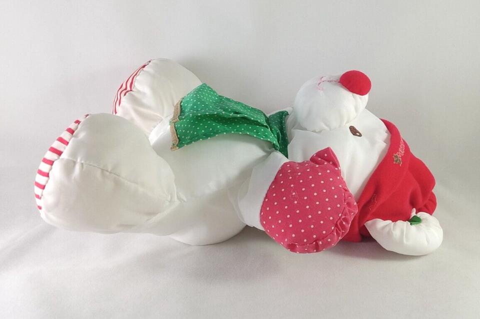 Vintage Fisher Price Puffalump Christmas 1991 Holiday Bear Plush