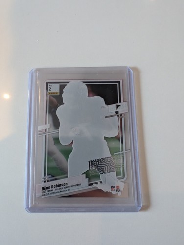 2023 Panini Clearly Donruss Bijan Robinson #2 The Rookies Acetate Falcons - Bild 2 von 2