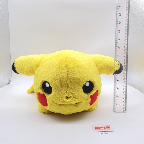 Pikachu Laying down I466 Pokemon Center 2010 Fluffy Plush 16" Toy Doll Japan - Picture 2 of 12