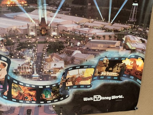 Seltenes Vintage Disney World MGM Studios Freizeitpark Luftbild Reiseposter - Bild 6 von 11