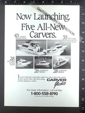 1991 ADVERTISEMENT, Carter Aft Cabin Command Bridge 43 33 26  28 motoryacht boat