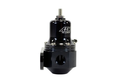 AEM High Cap Universal Adjustable 40-130 PSI Fuel Pressure Regulator 25-305BK - Picture 4 of 12