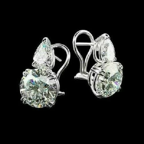 Omega back shop diamond earrings