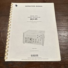 Alfred Electronics 650 Sweep Oscillator Plug-In Units Instruction Manual 1968