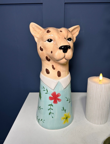 Contemporary Leopard Head Vase Planter| Kitchen Accessories Home Decor | Unique - Picture 6 of 6