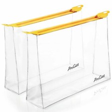 Travel Toiletry Bag Clear Carry-On Zipper Pouch for Cosmetics,Containers GIFT AU