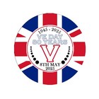 VE Day 24 Stickers 80 years Celebration Street Party Decoration Decor 8th May