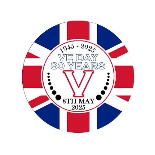 VE Day 24 Stickers 80 years Celebration Street Party Decoration Decor 8th May - Picture 1 of 6