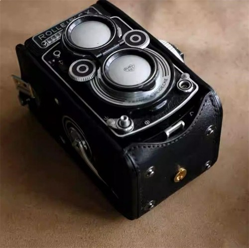 Rolleiflex 3.5f2.8f Handmade Genuine Leather Half Camera Case Bag Cover - Picture 15 of 19