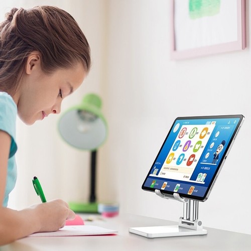 Cell Phone Stand Holder for Desk Adjustable Foldable Flexible Phone Cradle - Afbeelding 2 van 9