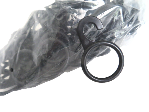 NAHANCO #1227-07 Round Accessory Hanger Sturdy Black Plastic 100 Count - NEW - Picture 3 of 7